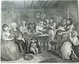 RARE 100% GENUINE WILLIAM HOGARTH 1697 - 1764 ENGRAVING 1822. J HEATH EDITION #3