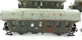 4 x c1930s PRE WW2 ? TIN / MADE IN GERMANY MARKLIN 2ND CLASS PASSENGER CARRIAGES