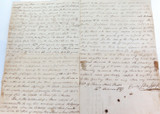 RARE 1787 POST AMERICAN WAR of INDEPENDENCE HAND WRITTEN LETTER TO BRITISH NAVY.