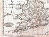 1795 100% GENUINE MAP by WALKER’S GEOGRAPHY. ENGLAND and WALES.