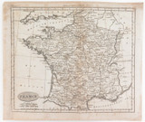 1795 100% GENUINE MAP by WALKER’S GEOGRAPHY. FRANCE.
