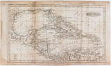1795 100% genuine large map by walker’s geography. west indies.