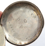 c1882 SUPER RARE “AUSTRALIA” BRAND STERLING SILVER KEY WIND POCKET WATCH.