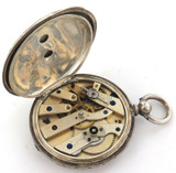 c1882 SUPER RARE “AUSTRALIA” BRAND STERLING SILVER KEY WIND POCKET WATCH.