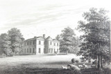 1819 LARGE ENGLISH ENGRAVING PUBL. by LACKINGTON & Co. OLD WITHINGTON HALL.