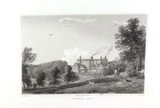 1818 LARGE ENGLISH ENGRAVING PUBL. by LACKINGTON & Co. BRAMALL HALL.