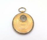 Decorative 14&10ct Gold Victorian Mourning Pendant Fob with Hair & Photo 21.1g