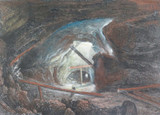 c1874 SUPERB HANDCOLURED MATTED ENGRAVING “THE BURRA BURRA COPPER MINES"