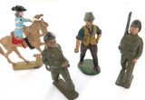 JOB LOT VINTAGE UNBRANDED METAL / LEAD SOLDIERS / FIGURES.