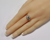 Vintage Handmade Old Cut 0.68 cttw Diamond 14ct White Gold Ring Q1/2 Val $5360