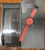 NOA MM002 47mm PVD AUTOMATIC CHRONOGRAPH RAW RED LTD ED 50 WATCH BOX & INST