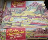 c1950s LARGE TECHNOFIX ROCKY MOUNTAINS TRAIN KEY WIND SET.