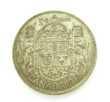 1942 CANADA CANADIAN 50 CENT COIN .800 SILVER