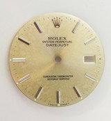 Vintage Rolex 16000 16008 DateJust Tropical Silver Stick Dial #229