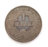 1901 GERMAN 1 MARK COIN .900 SILVER