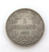 1896 SOUTH AFRICA 1 SHILLING COIN .925 SILVER