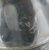 VINTAGE CASTROL WAKEFIELD CW S.A.E. 30 1 QUART EMBOSSED GLASS BOTTLE + POURER