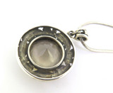 Ornate Swirl Design Smoky Quartz & Sterling Silver Pendant with 925 Chain 18g