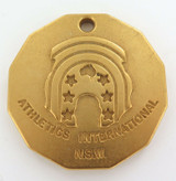 HUGE MEDALLION 1972 MUNICH OLYMPICS “GOAL MUNICH MEET, SYDNEY, FEBRUARY 24 1972”