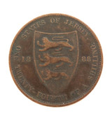 1888 STATES OF JERSEY 1/24TH SHILLING.