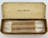 ANTIQUE CONWAY STEWART TWIN COMPARTMENT FOUNTAIN PEN SET DISPLAY BOX.
