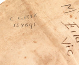 WW2 AUSTRALIAN PRISONER OF WAR ? LINEN CASE WITH JAPANESE MAJOR Y WATANABE STAMP