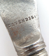 QUALITY 1800s VICTORIAN ERA CAVENDISH ANTLER HANDLE LARGE MANOR CARVING KNIFE.