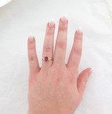 1.04ct Ruby & 0.76ct GIA Diamond Set 18ct Gold Cocktail Ring Size N Val $13880