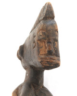 Archaic in Appearance / African Carved Wooden Figurine / Back to Back Figures.