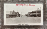 Rare 1917 RPPC Real Photo Postcard. Mudgee, Market Street.