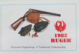 1982 RUGER FIREARMS 16 PAGE GLOSS COLOUR CATALOGUE. NEW OLD STOCK. MINT !
