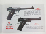 1982 RUGER FIREARMS 16 PAGE GLOSS COLOUR CATALOGUE. NEW OLD STOCK. MINT !