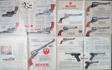 1983 STURM, RUGER FIREARMS CATALOGUE, FOLDS OUT TO LARGE DOUBLE SIDED POSTER.