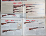 1983 STURM, RUGER FIREARMS CATALOGUE, FOLDS OUT TO LARGE DOUBLE SIDED POSTER.