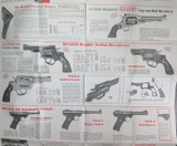 1979 STURM, RUGER FIREARMS CATALOGUE, FOLDS OUT TO LARGE DOUBLE SIDED POSTER.