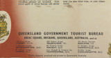 1950s QLD Government Tourist Bureau “Discover Queensland” Large Foldout Brochure