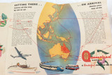 1950s QLD Government Tourist Bureau “Discover Queensland” Large Foldout Brochure