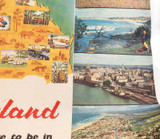 1950s QLD Government Tourist Bureau “Discover Queensland” Large Foldout Brochure