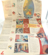 1950s QLD Government Tourist Bureau “Discover Queensland” Large Foldout Brochure