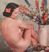 Super Rare Original 1930s John Everard Multi Colour Process Female Nude #3