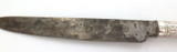 1700s / Early 1800s Georgian English Sterling Silver Handle Large Bread Knife.