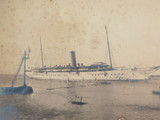 c1900 Very Large Silver Gelatin Photo of El Mahrousa Ship in Australian Waters