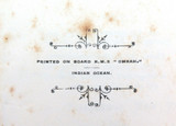 1908 Rare RMS OMRAH Christmas Card.