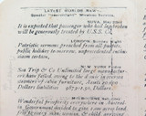 1908 Very Rare SS Manuka “The Manuka Searchlight” Weekly at Sea 4 page Editorial