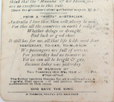 1908 Very Rare SS Manuka “The Manuka Searchlight” Weekly at Sea 4 page Editorial