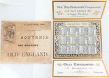 1900 Rare MINT Superb Quality “Old England, Brussels” Souvenir Calendar.