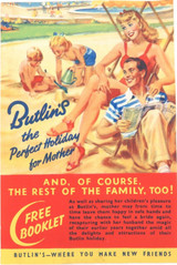 c1940s / 1950s Butlins Liftout / Insert “Please Send Me Free Booklet"