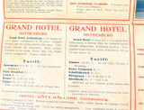 c1900 Gothenburg, Sweden Steamers & Trains Excusions & Time Tables + Map.