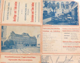 c1900 Gothenburg, Sweden Steamers & Trains Excusions & Time Tables + Map.