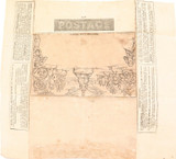 Rare 1840s UK Mulready A 35 Unused 1d Letter Sheet Cover.